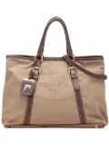 Prada Pre-Owned 2000-2025 Canvas Canapa Logo satchel - Brown