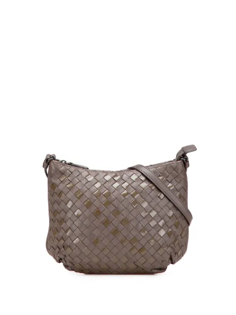 Bottega Veneta Pre-Owned 2012-2025 Nappa and Patent Intrecciato crossbody bag