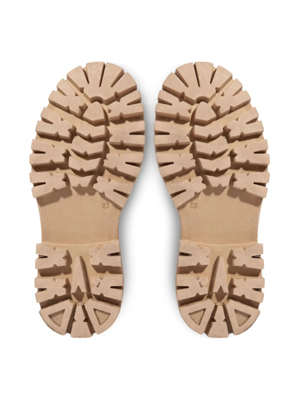 Moncler Enfant shearling-trimmed ankle boots Brown