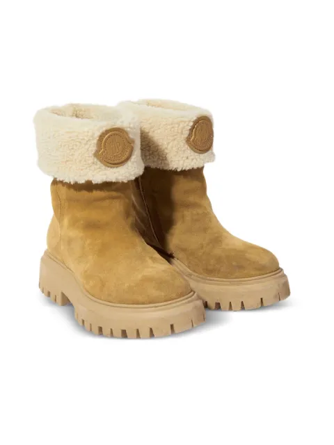 Moncler Enfant shearling-trimmed ankle boots