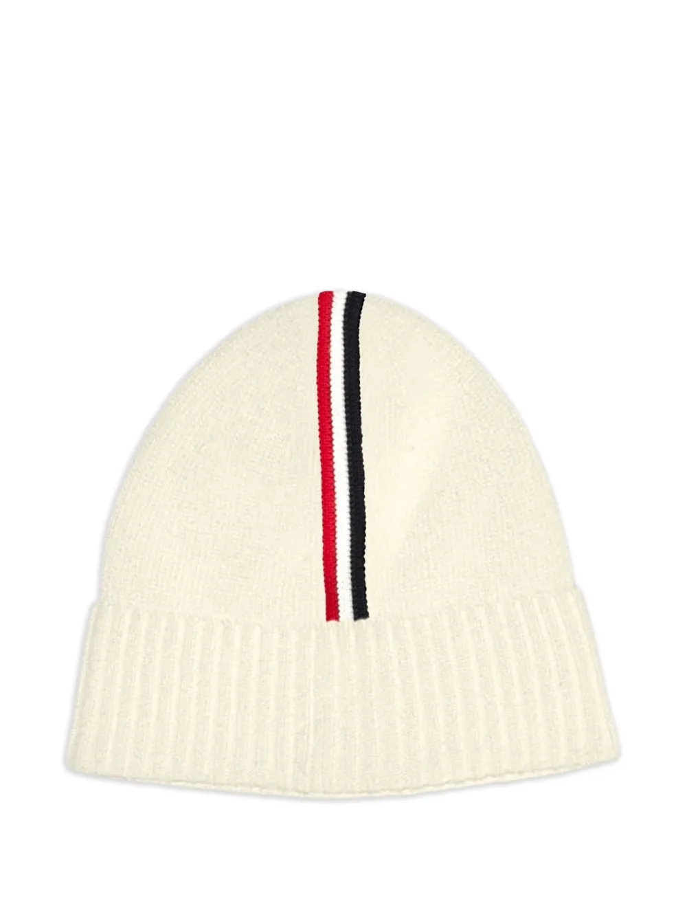 Moncler Enfant striped logo-patch beanie hat | Boys knitted hats | Image 2