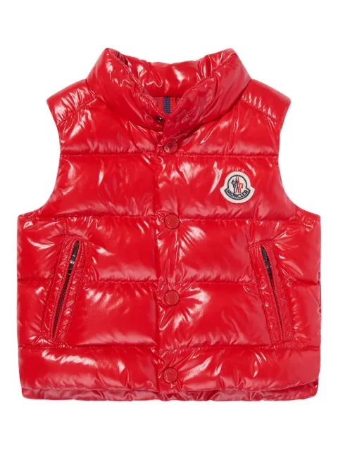Moncler Enfant logo-patch quilted vest