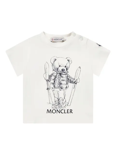 Moncler Enfant print cotton T-shirt