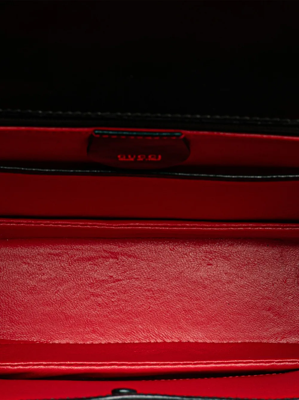 Pre-owned Gucci 20th Century Calfskin Bamboo Night Satchel In Black