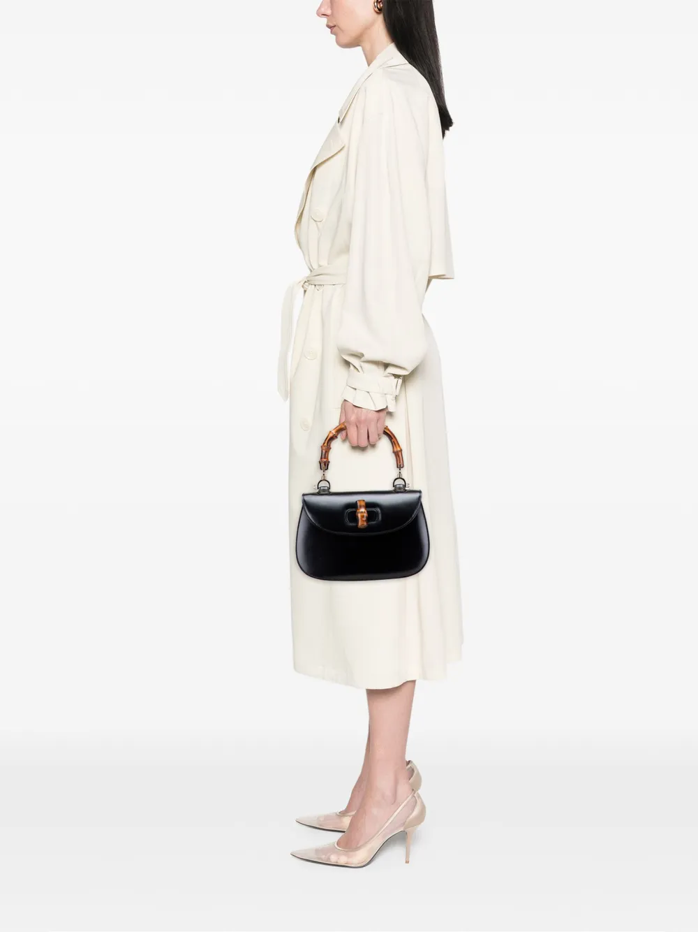 Gucci Pre-Owned 20th Century Calfskin Bamboo Night satchel | Pre-Owned | Image 2