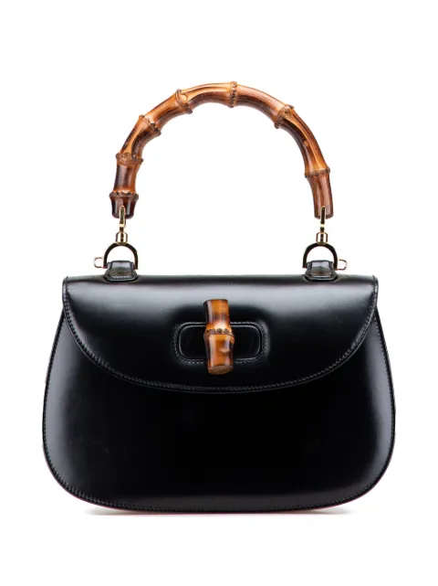 Gucci Pre-Owned 20th Century Calfskin Bamboo Night satchel