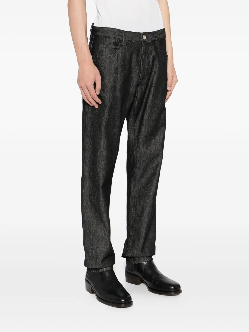 Giorgio Armani Jeans met logo Zwart