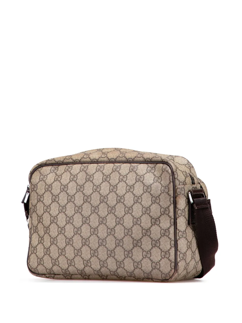 Pre-owned Gucci 2000-2015 Gg Supreme Crossbody Bag In Brown