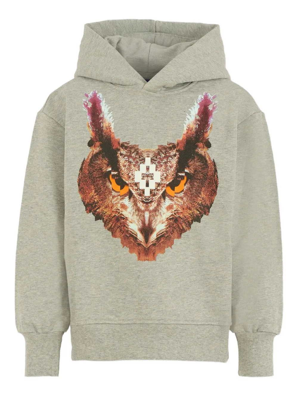 Marcelo Burlon County of Milan owl-print hooded sweater Grijs