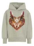 Marcelo Burlon County of Milan owl-print hooded sweater - Grey