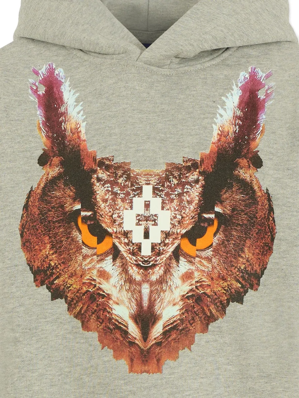 Marcelo Burlon County of Milan owl-print hooded sweater Grijs