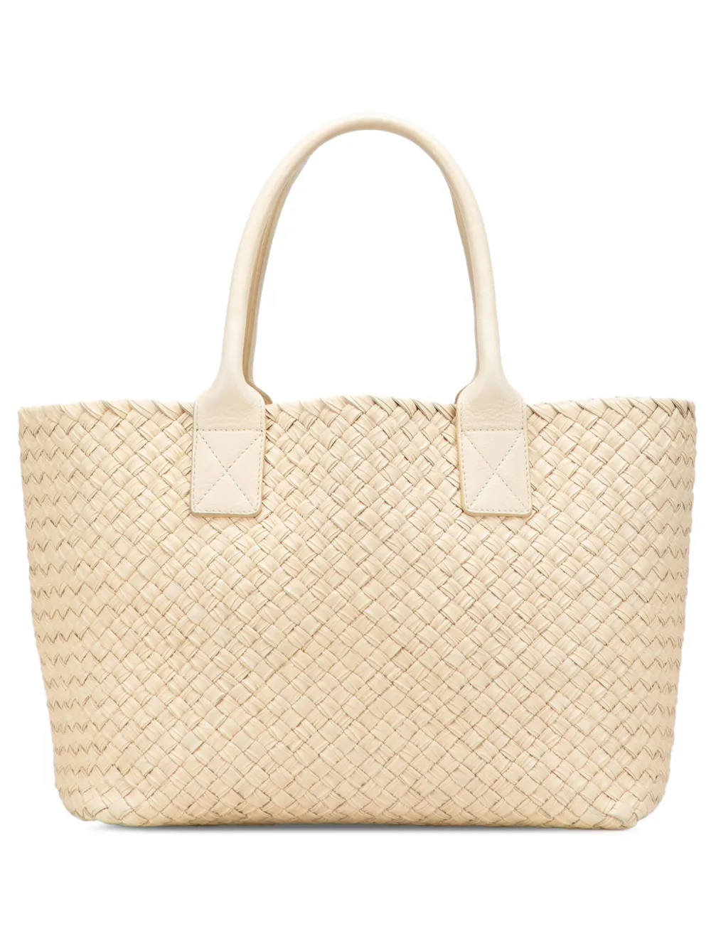 Bottega Veneta Pre-Owned 2007-2011 スモール ラムスキン イントレッチオ カバ トートバッグ - ブラウン Bottega Veneta Pre-Owned 2007-2011 スモール ラムスキン イントレッチオ カバ トートバッグ - ブラウン