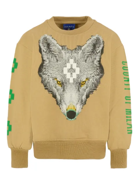 Marcelo Burlon County of Milan wolf-print crew neck sweater