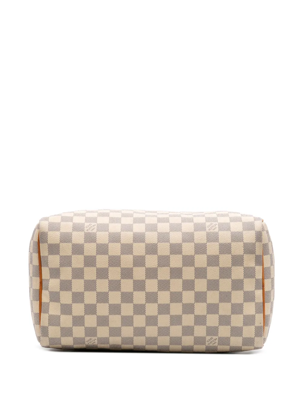 Pre-owned Louis Vuitton 2014 Damier Azur Speedy 30 Boston Bag In White