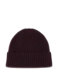 Lisa Yang ribbed wool beanie - Brown