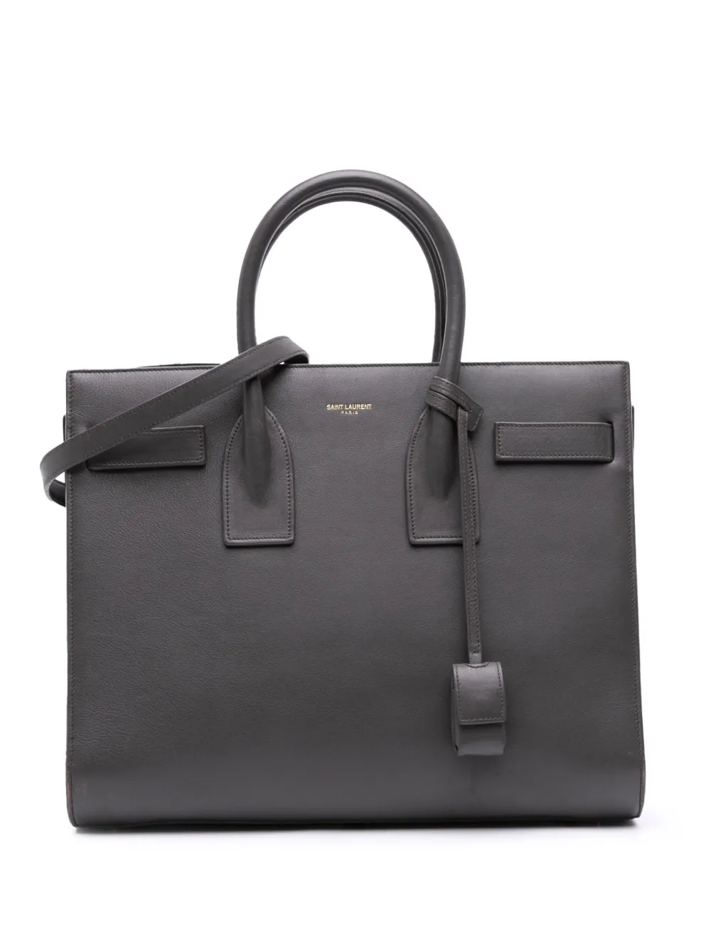Saint Laurent Pre-Owned 2014 スモール レザー サックドジュール サッチェルバッグ - グレー Saint Laurent Pre-Owned 2014 スモール レザー サックドジュール サッチェルバッグ - グレー