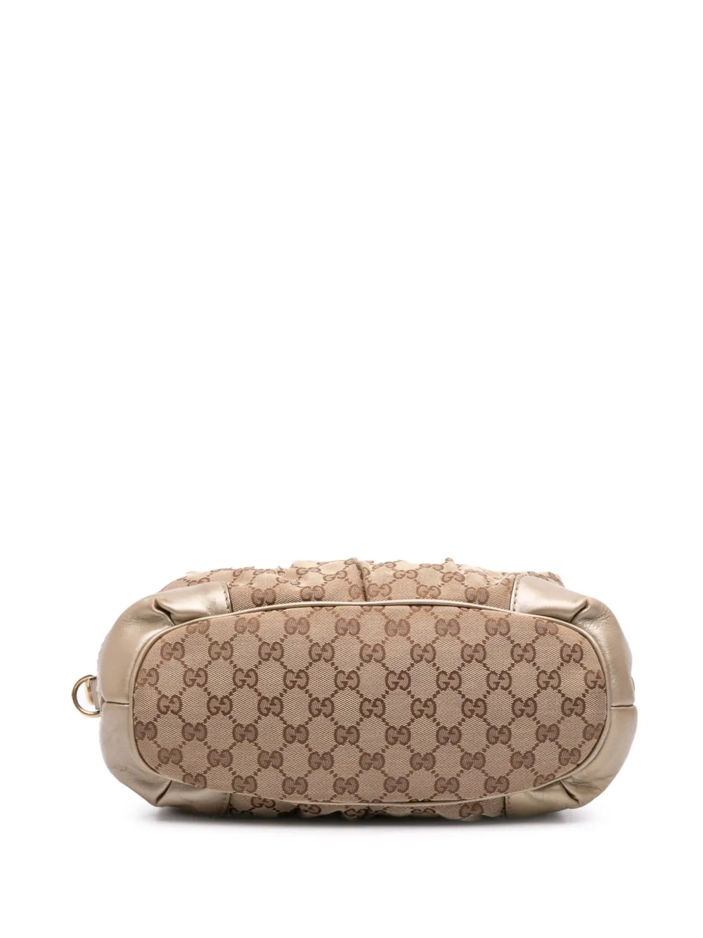 Pre-owned Gucci 2016-2025 Gg Canvas Sukey Satchel In Brown