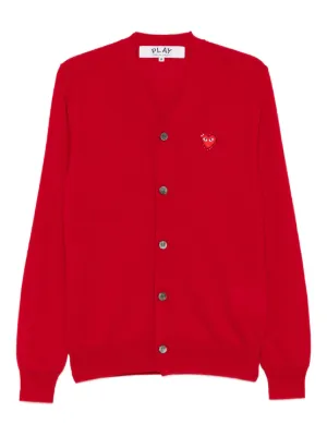 Comme Des Garçons Play ダブルハート カーディガン | レッド