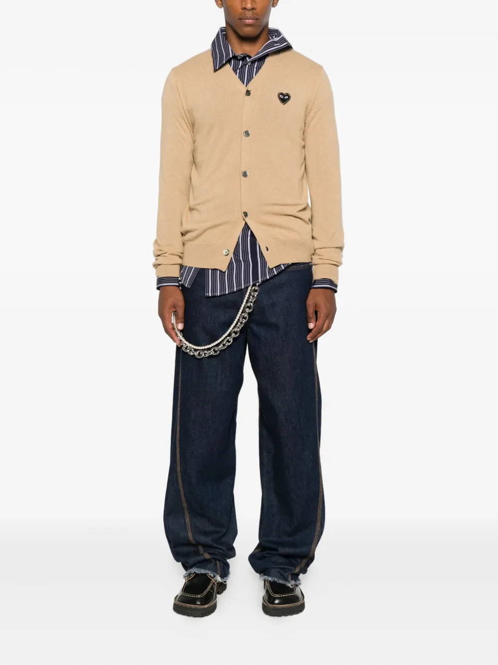 Comme Des Garçons Play logo-heart cardigan | Cardigans | Image 2
