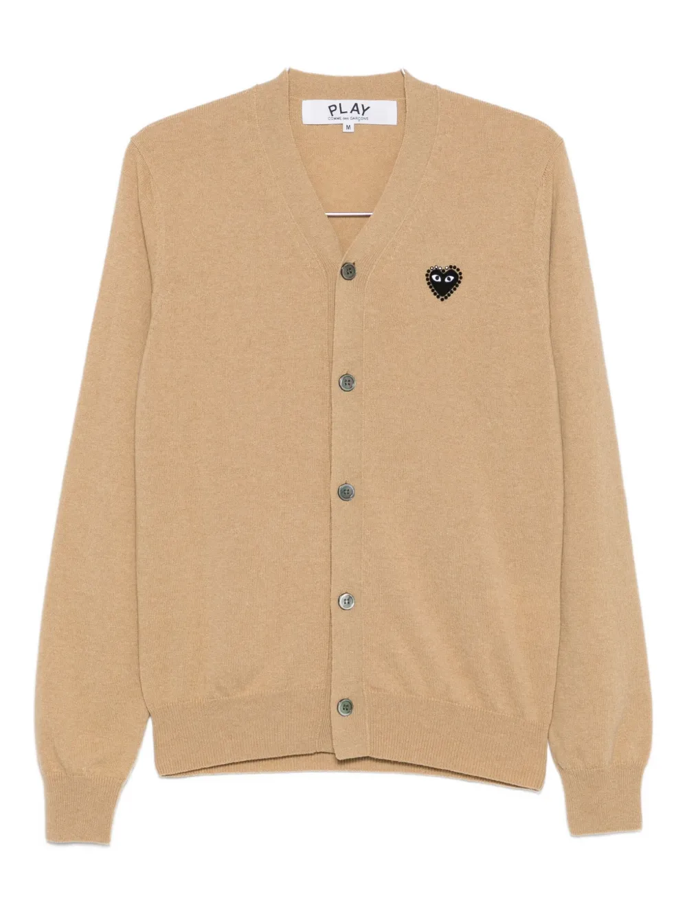 Comme Des Garçons Play Cardigan con logo - Toni neutri