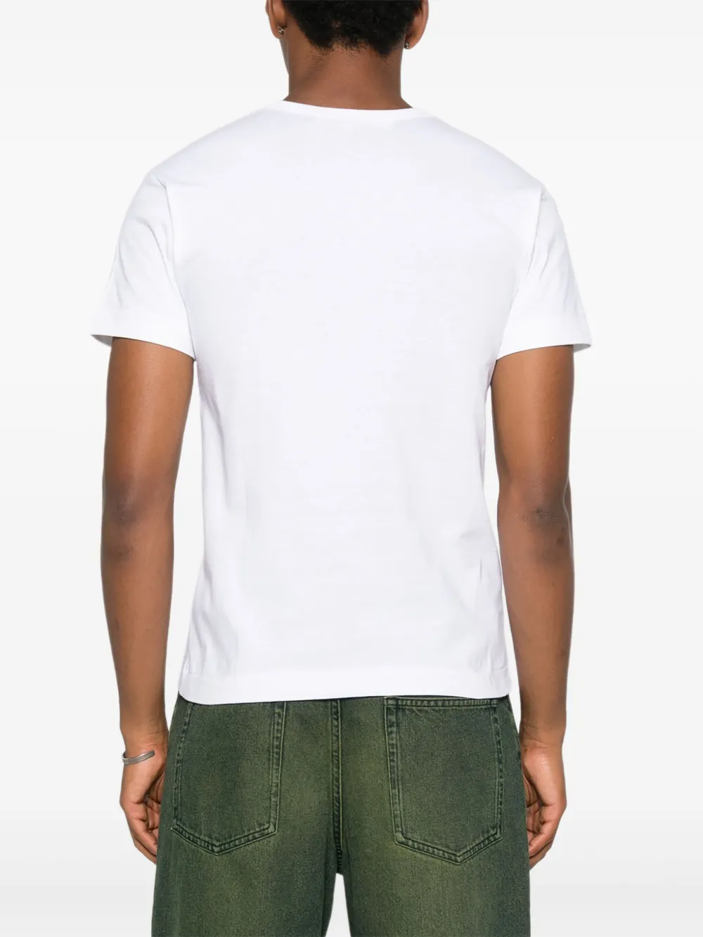 Comme Des Garçons Play Logo T-shirt In White