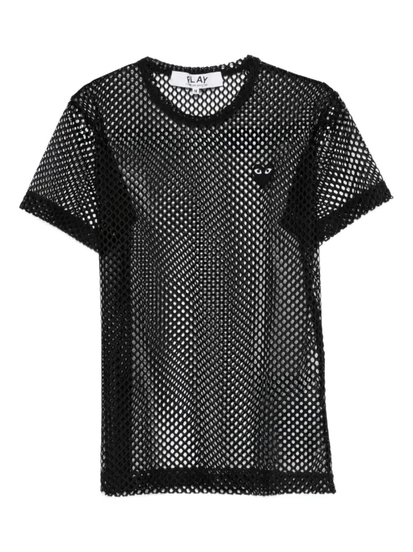 PLAY COMME des GARÇONS メッシュTシャツ XXS ブラック 31706382_63951339_600.jpg