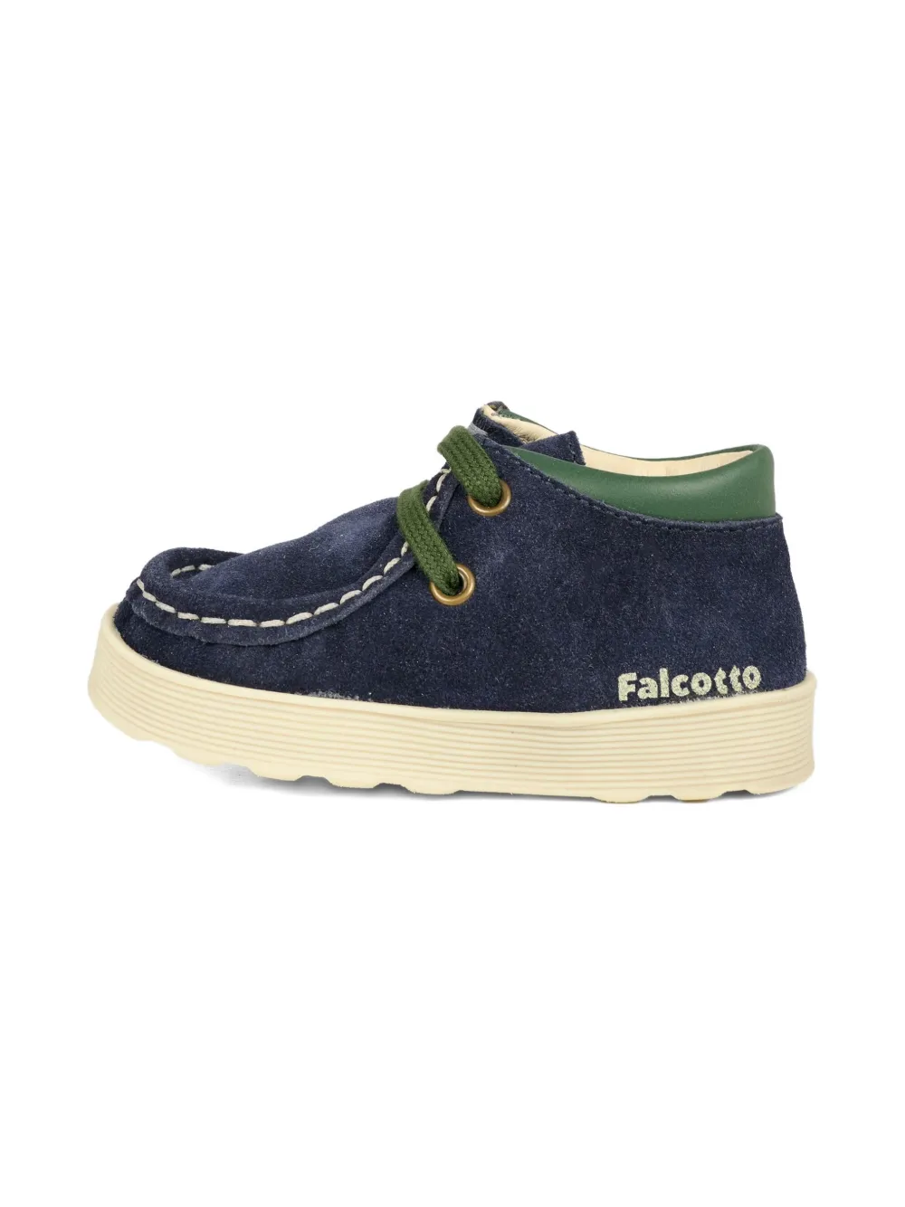 Falcotto suede leather lace-up shoes Blue