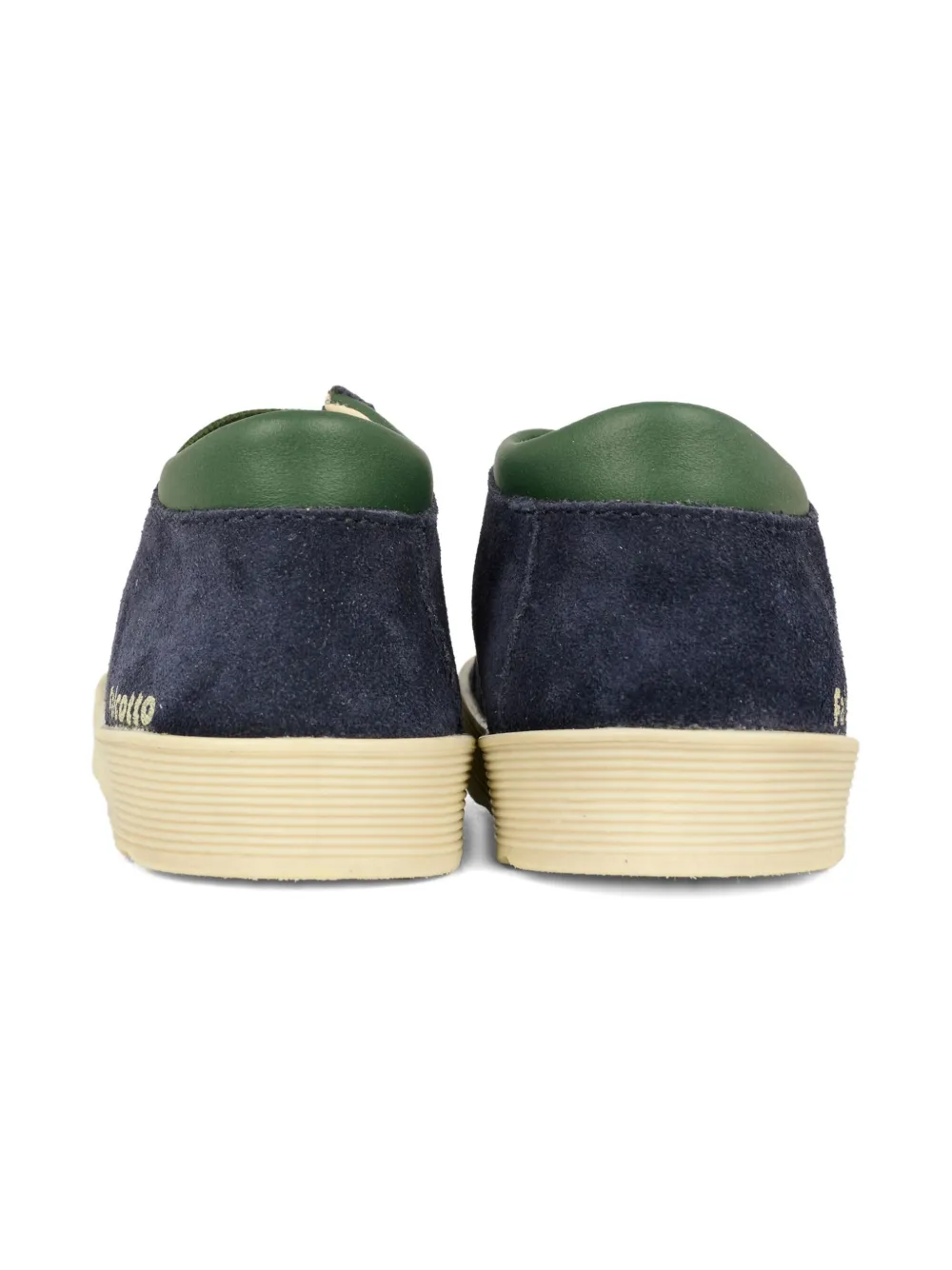 Falcotto suede leather lace-up shoes Blue