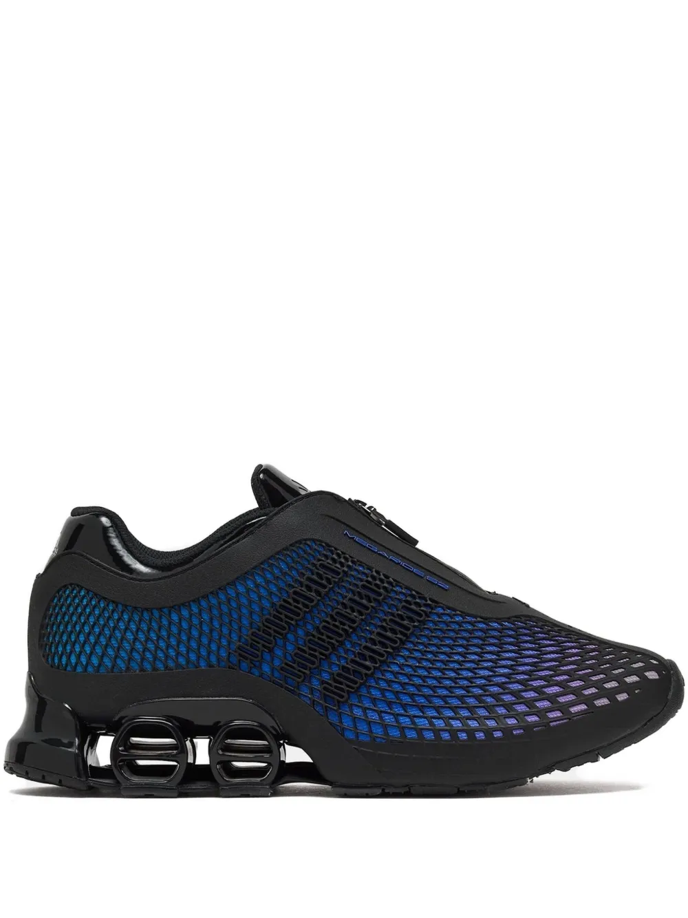 Adidas Megaride zip-front gradient sneakers Black