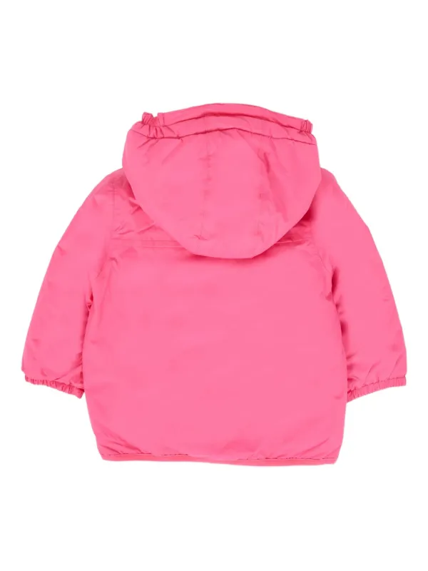 K Way Kids フーデッド パデッドジャケット | ピンク | FARFETCH JP