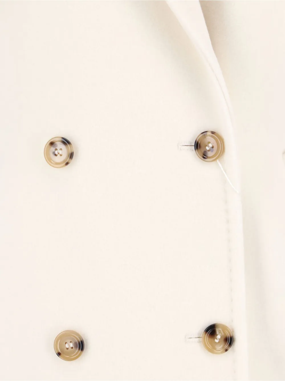 Max Mara double-breasted button coat Wit