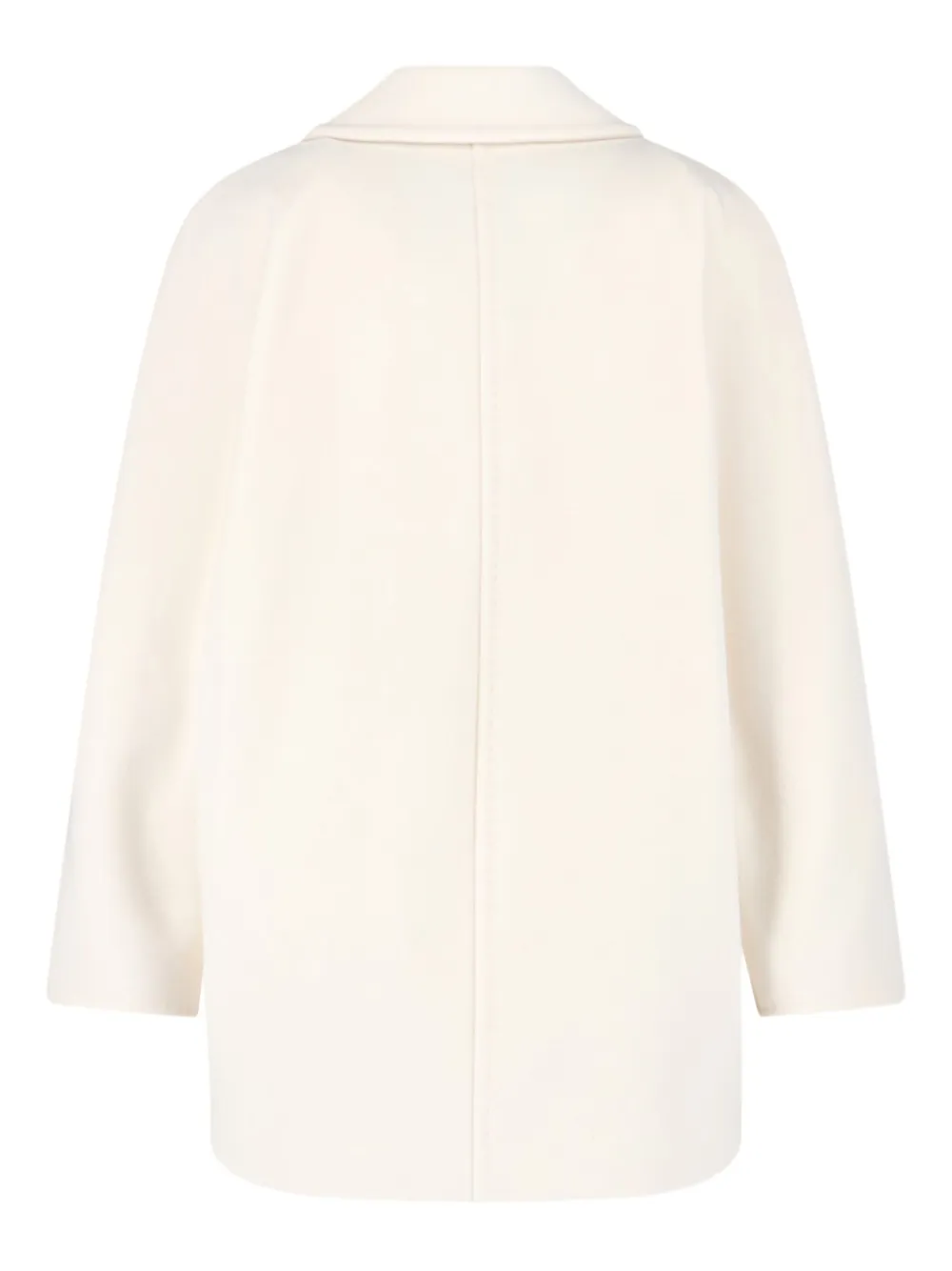 Max Mara double-breasted button coat Wit