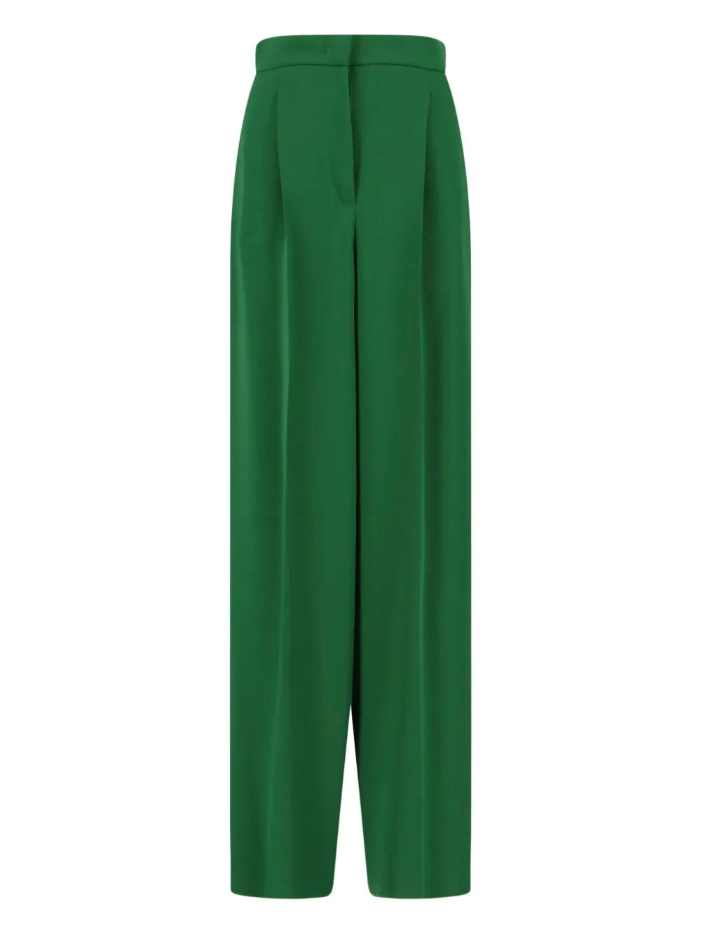 Max Mara pleated straight trousers Groen