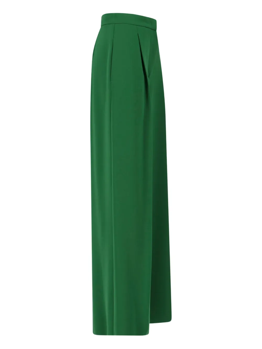 Max Mara pleated straight trousers Groen