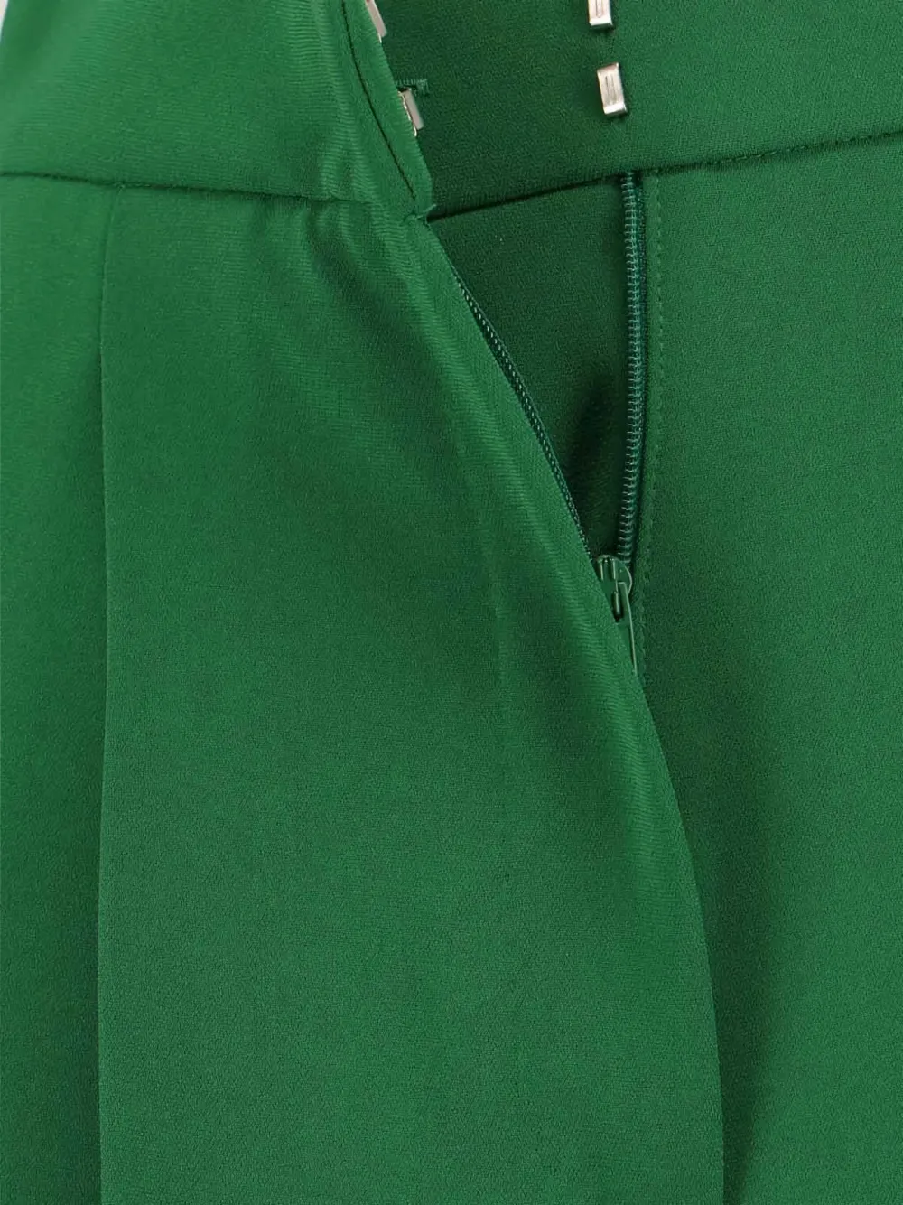 Max Mara pleated straight trousers Groen