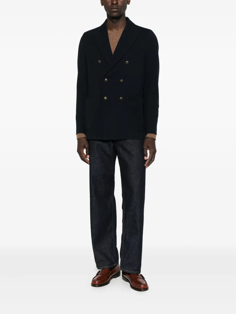 Circolo 1901 Double-breasted Blazer In Black
