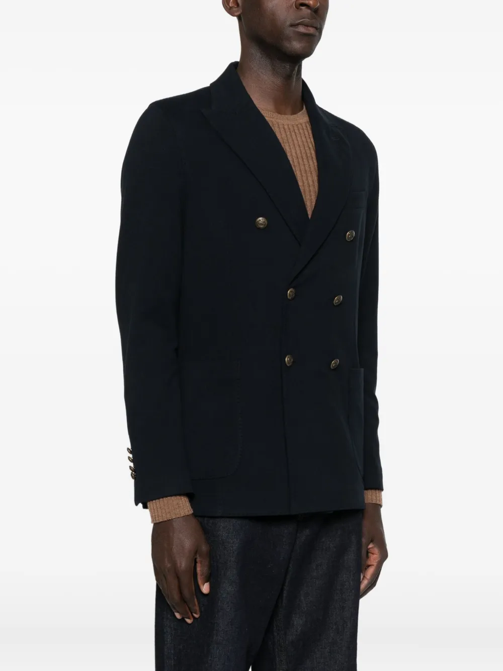 Circolo 1901 Double-breasted Blazer In Black