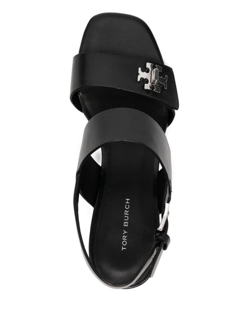 Tory Burch turnlock heeled sandals Black
