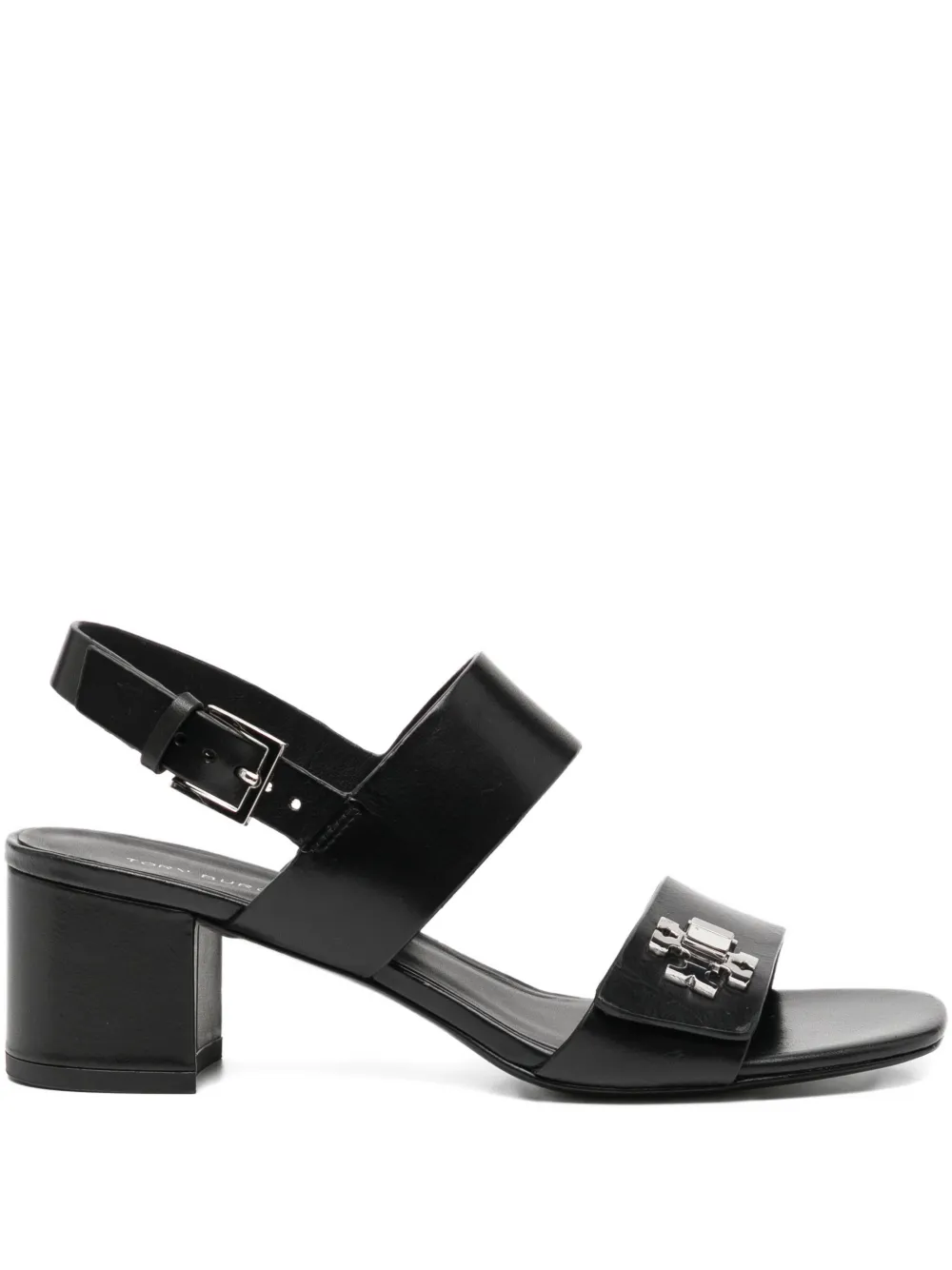 Tory Burch turnlock heeled sandals Black