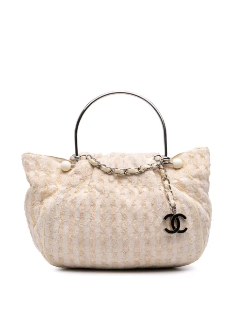 CHANEL Pre-Owned 2004-2005 Tweed Boucle Knitting Top Handle Bag handbag