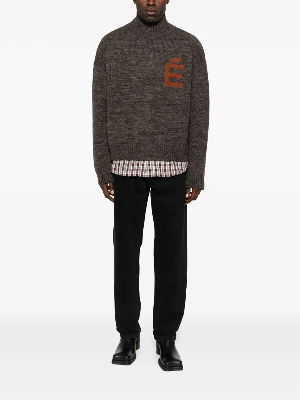 Études Studio funnel-neck logo sweater | Knitted Sweaters | Image 2
