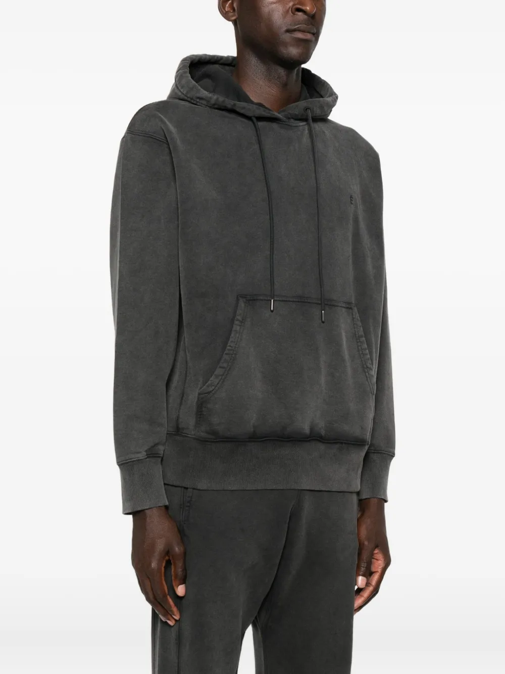Études Studio É hoodie van biologisch katoen met zakdetail Grijs