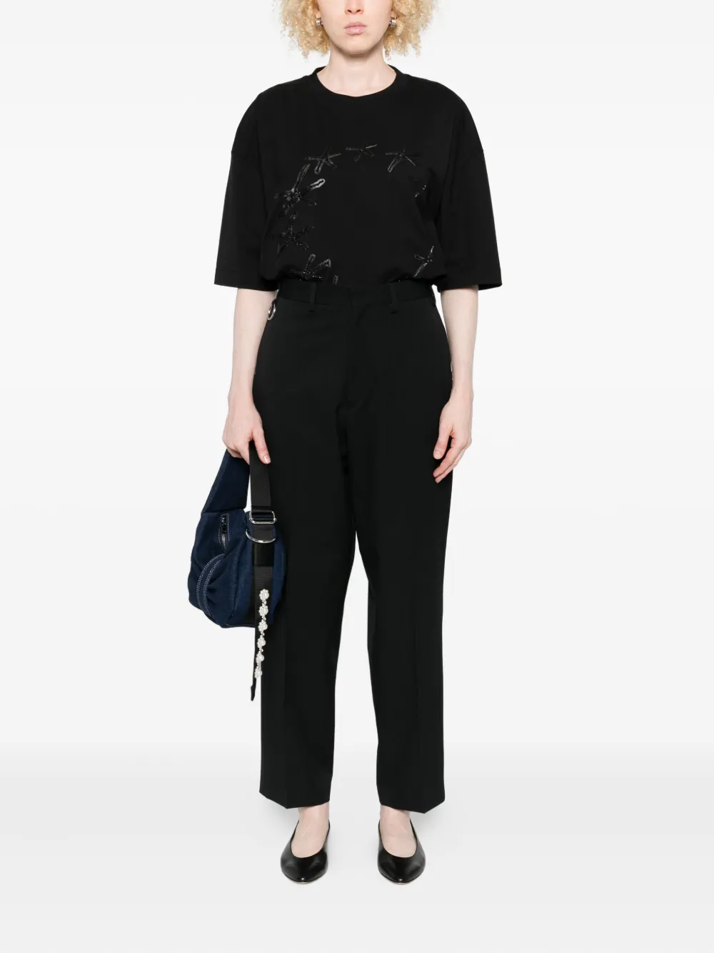 Etudes Studio Straight Suit Trousers In Black