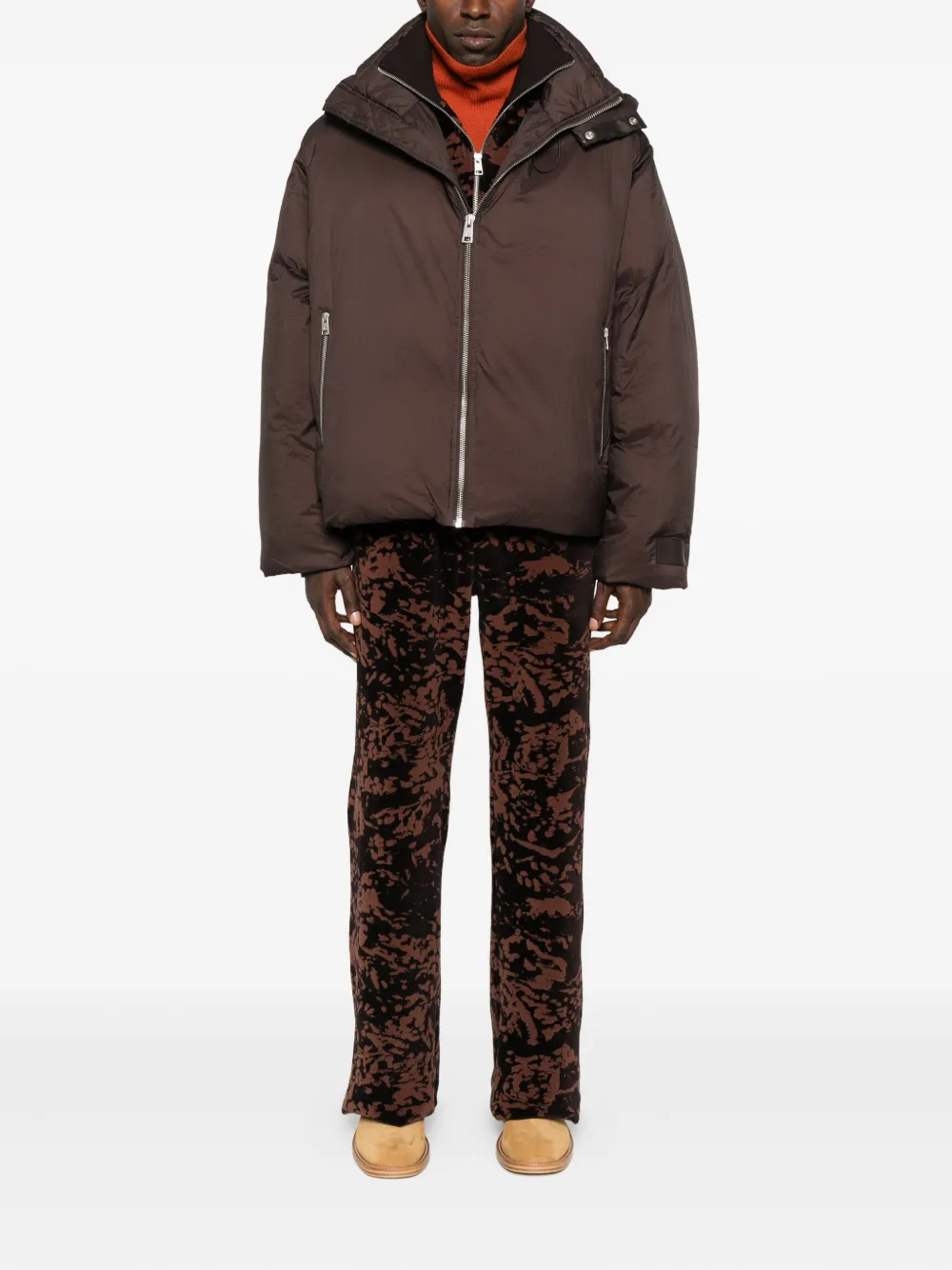 Études Studio zip-front hooded jacket | Down Jackets | Image 2