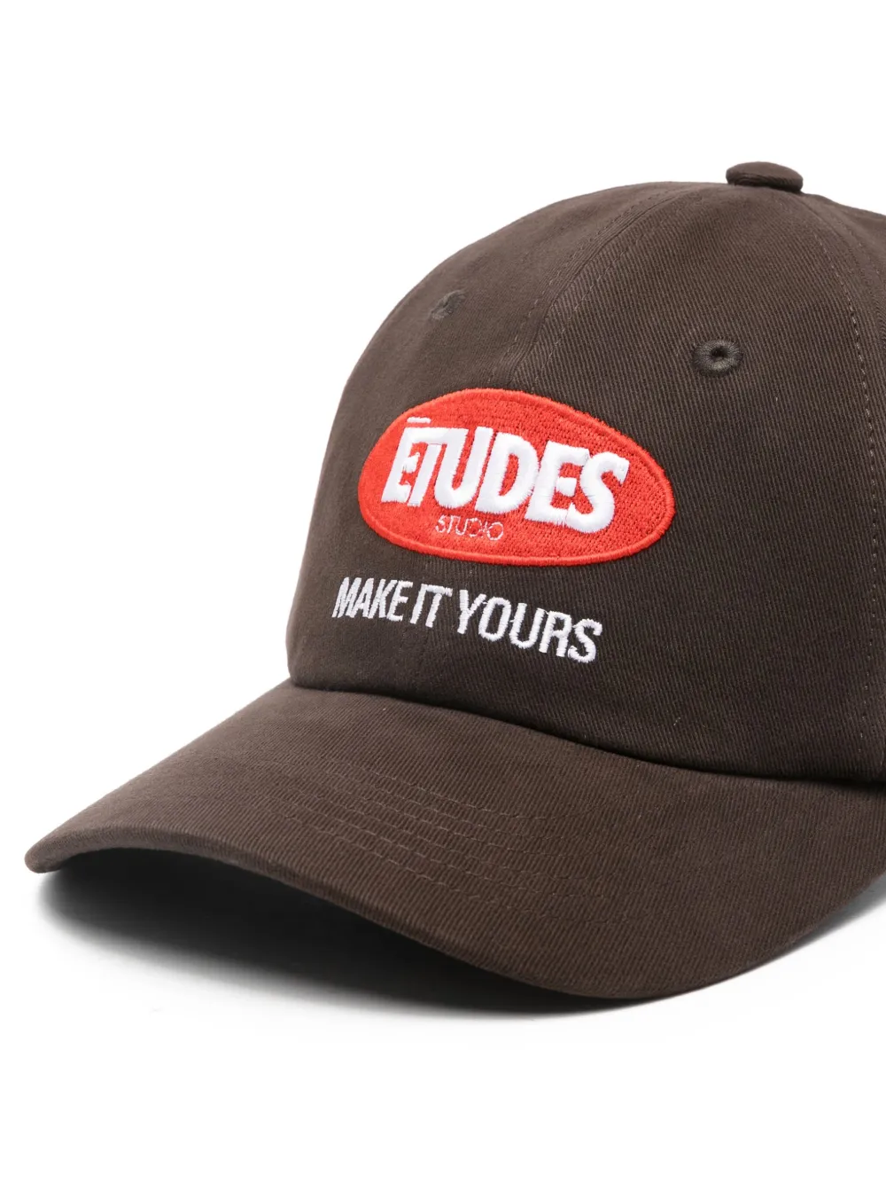  études Studio Logo-embroidered Cap - Brown 