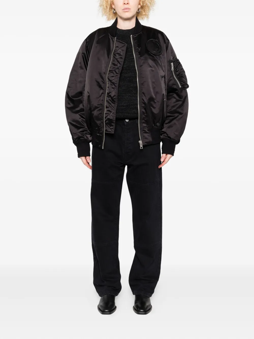 Études Studio Bomberjack met logodetail Zwart