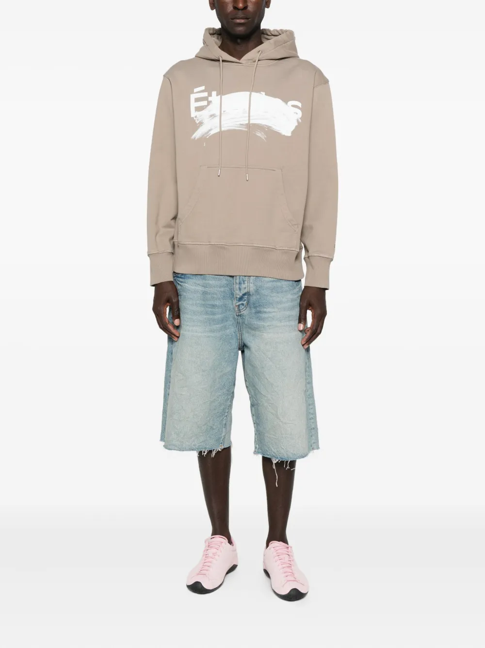 Etudes Studio Paint-splatter Hoodie In Neutral