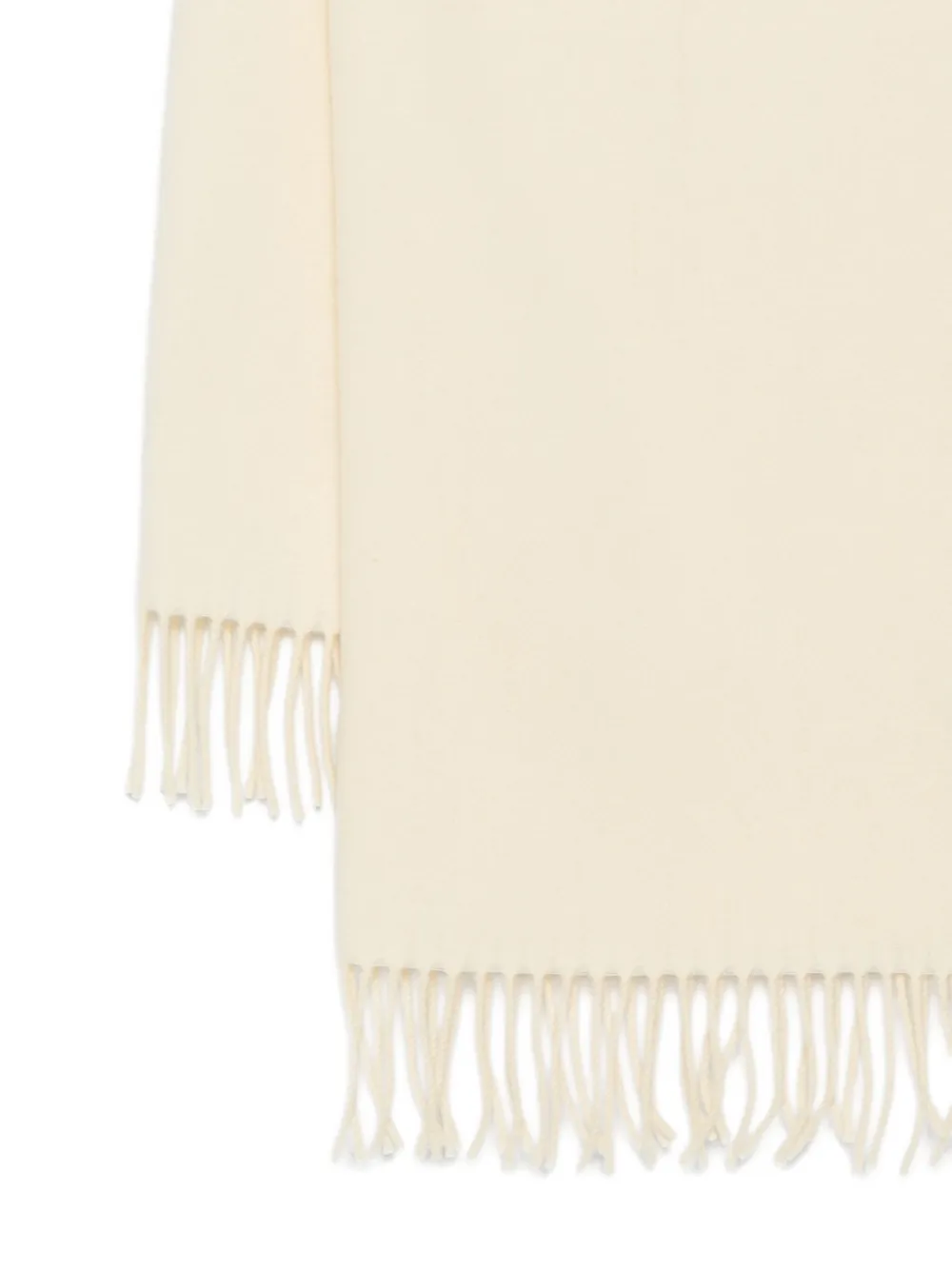 Etudes Studio Fringed Wool Scarf In Neutral