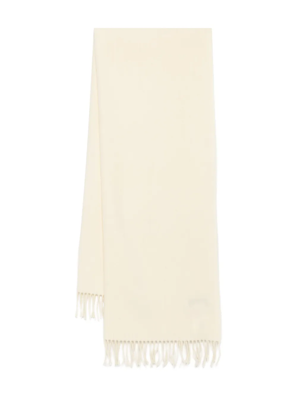 Études Studio fringed wool scarf | White | Image 1