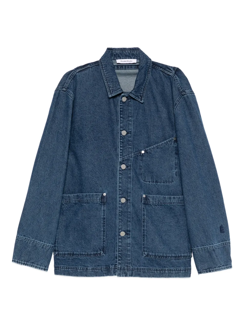 Etudes Studio Pocket Denim Worker Jacket In Blue